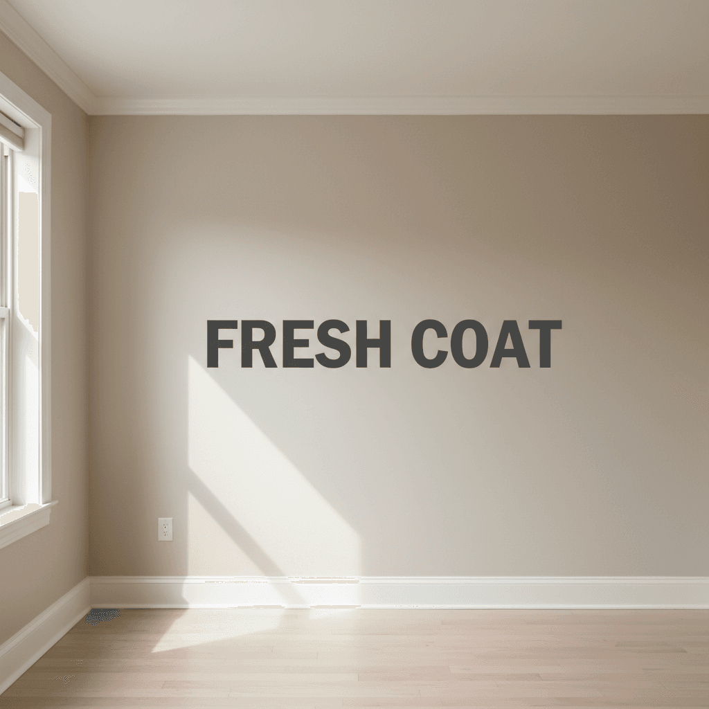 Freshly painted residential apartment
